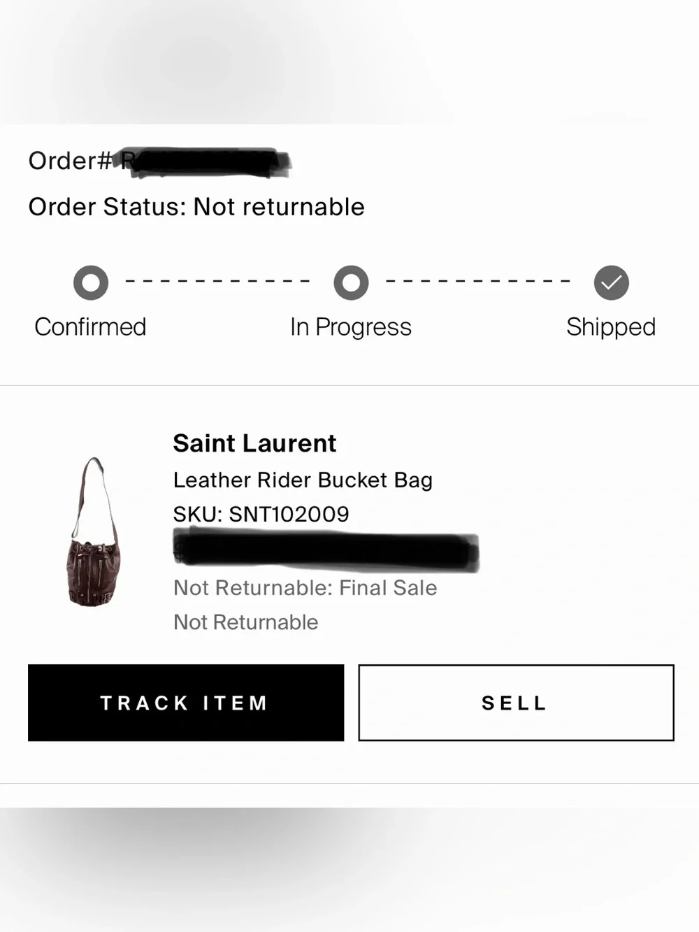 Saint Laurent Leather Rider Bucket Bag